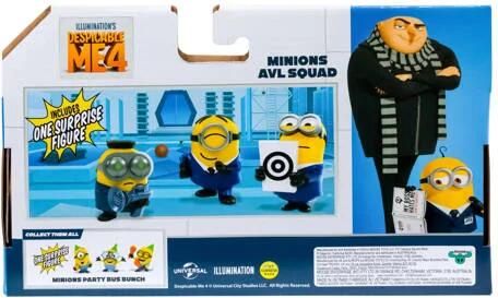 Moose Toys Despicable Me 4 Collectable 4-pack Bus Speelfiguur