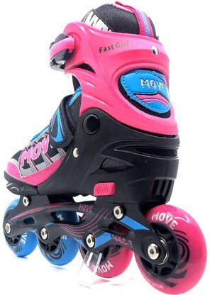 Move Kinderskate Fast Girl maat L 38-41 Skates Roze - Foto 4