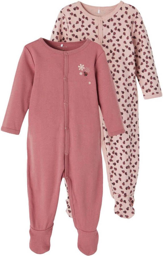 Name it BABY boxpak set van 2 roze Meisjes Katoen (biologisch) Ronde hals 56