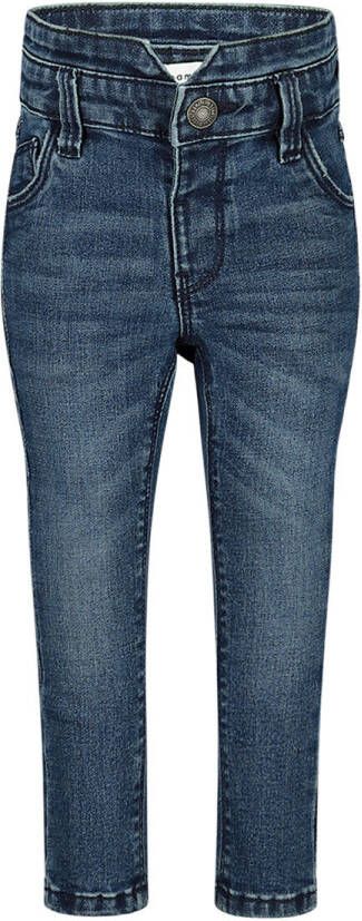 Name it MINI skinny jeans NMFPOLLY dark blue denim Blauw Meisjes Stretchdenim 104