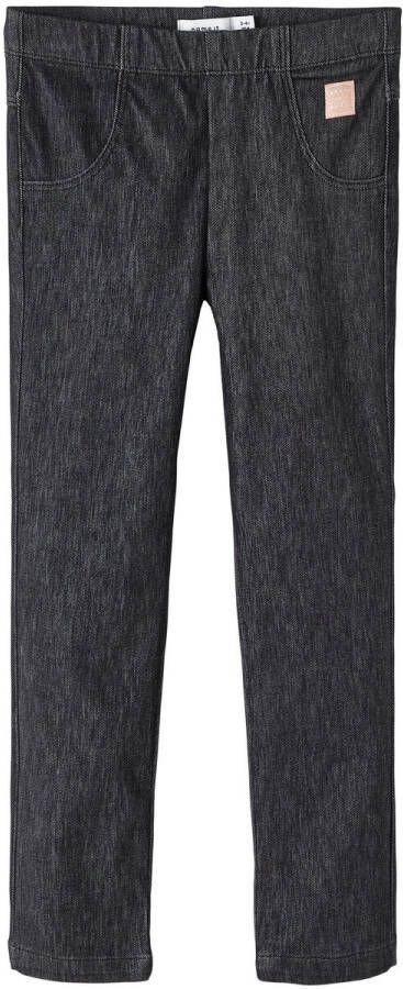 Name it MINI baby slim fit jog denim NMFSALLI black denim Zwart Effen 56