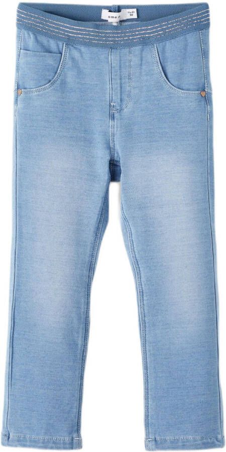 Name it MINI slim fit jeans NMFSALLI light blue denim Blauw Meisjes Jog denim 104