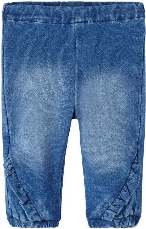 Name it BABY regular fit jeans NBFBELLA medium blue denim Blauw Meisjes Stretchkatoen 80 - Foto 4