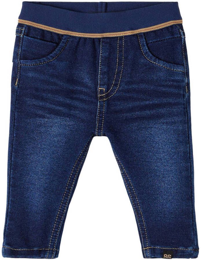 Name it BABY slim fit jeans NBMSILAS dark blue denim Blauw Jongens Stretchkatoen (duurzaam) 74