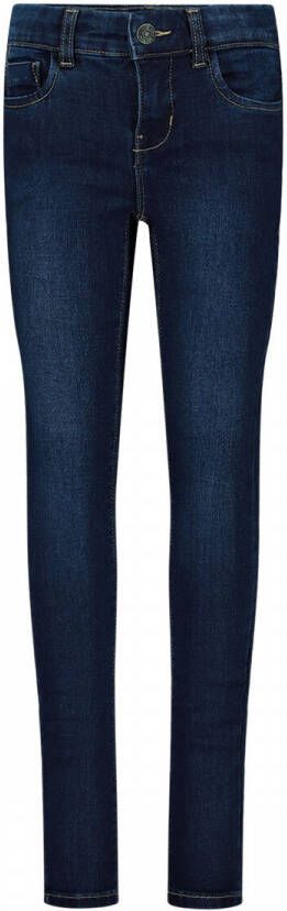 Name it skinny jeans NKFPOLLY dark blue denim Blauw Meisjes Stretchdenim 104