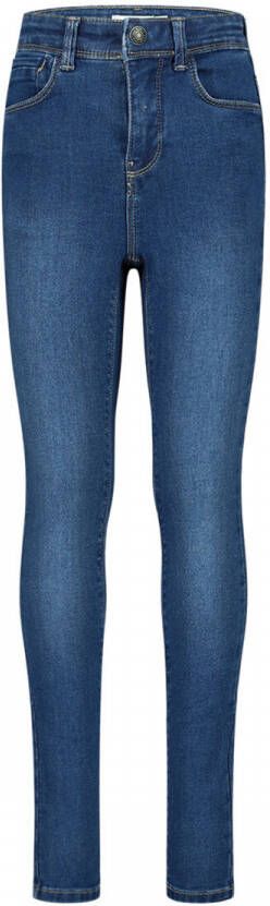 Name it high waist skinny jeans NKFPOLLY medium blue denim Blauw Meisjes Stretchdenim 116
