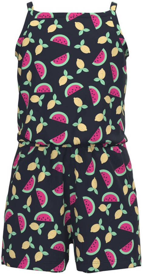 NAME IT KIDS jumpsuit NKFVIGGA met all over print donkerblauw multicolor
