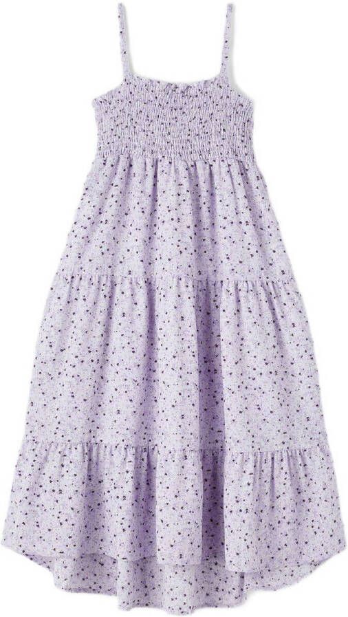 NAME IT KIDS A-lijn jurk NKFVINAYA van gerecycled polyester lila