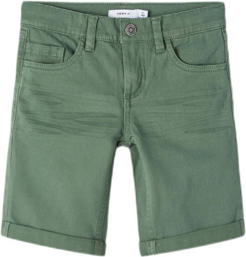 NAME IT KIDS short NKMSOFUS groen