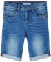 Name it KIDS slim fit jeans bermuda NKMTHEO stonewashed Denim short Blauw Jongens Stretchdenim 116 - Thumbnail 2