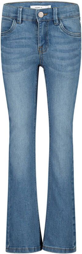 Name it bootcut jeans NKFPOLLY light blue denim Blauw Meisjes Stretchdenim 104