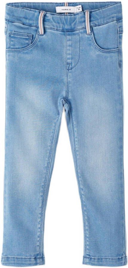 Name it MINI slim fit jegging NMFSALLI light blue denim Jeans Blauw Meisjes Lyocell (duurzaam materiaal) 104