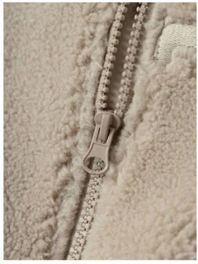 Name it BABY bodywarmer NBNLOFEN beige Jongens Teddy Opstaande kraag 62 - Foto 1