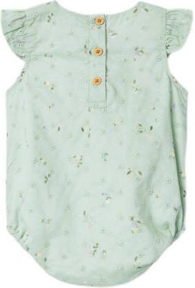 Name it BABY boxpak NBFJIMILLA met bloemdessin mintgroen Meisjes Katoen Ronde hals 74
