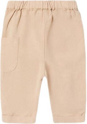 Name it BABY broek NBMFAHER beige Jongens Viscose Effen 56