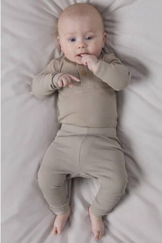 NAME IT BABY broek NBNKAB licht taupe Legging Beige Stretchkatoen - Foto 2