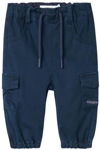 NAME IT BABY cargobroek NBMBEN donkerblauw Jongens Katoen Effen - Foto 5