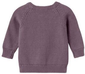 Name it BABY gebloemd vest pruim ecru lichtroze Paars Meisjes Katoen V-hals 62 - Foto 2