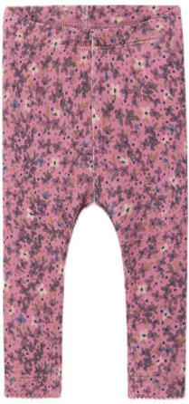 Name it BABY gebloemde legging roze Meisjes Stretchkatoen Bloemen 68