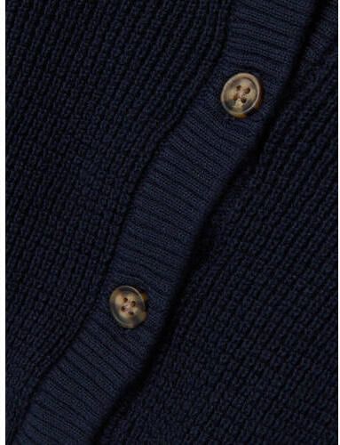 Name It Vest NBNBUBBA LS KNIT CARD NOOS in subtiel gestructureerde kwaliteit