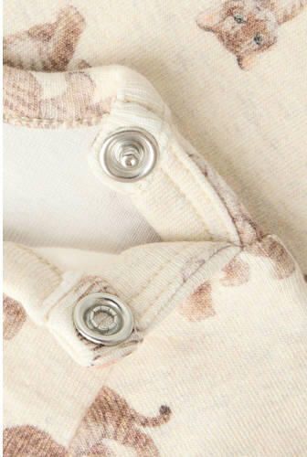 NAME IT BABY gebreide romper met print ecru beige Jongens Stretchkatoen Ronde hals - Foto 2