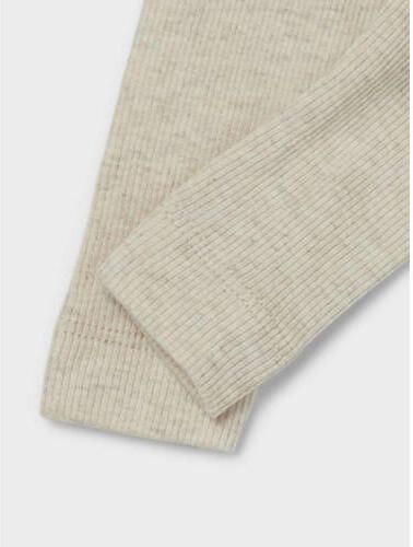 Name it BABY gemêleerde skinny broek NBNKAB ecru melange Legging Katoen 104 - Foto 4