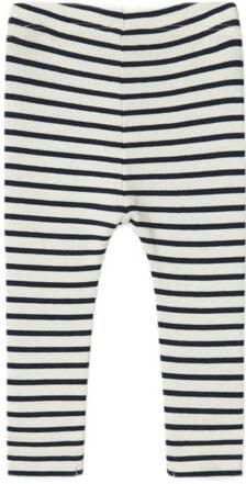 Name it BABY gestreepte broek NBNBANI donkerblauw ecru Jongens Katoen Streep 110