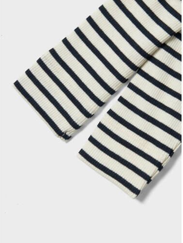 Name it BABY gestreepte broek NBNBANI donkerblauw ecru Jongens Katoen Streep 104