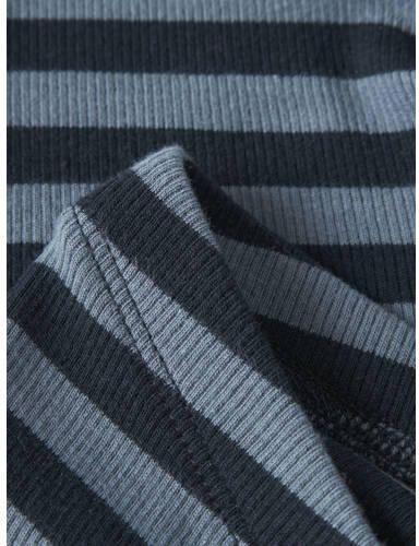 NAME IT BABY gestreepte legging donkerblauw Broek Stretchkatoen - Foto 2