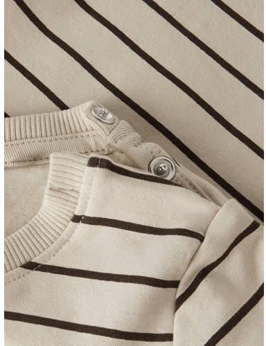 NAME IT BABY gestreepte sweater beige Streep - Foto 2