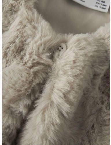 NAME IT BABY imitatiebont gilet beige Effen - Foto 2