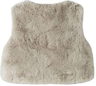 NAME IT BABY imitatiebont gilet beige Effen - Foto 3