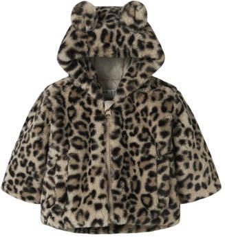NAME IT BABY imitatiebont winterjas bruin