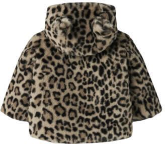 NAME IT BABY imitatiebont winterjas bruin - Foto 3