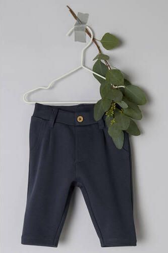 NAME IT BABY jacquard chino donkerblauw Broek Jongens Katoen Effen - Foto 2