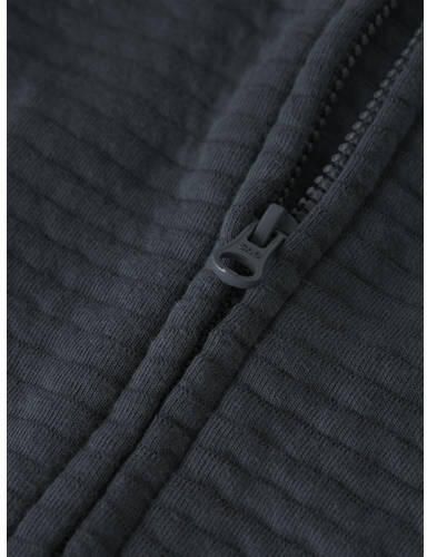 NAME IT BABY jacquard sweatvest donkerblauw Jongens Katoen Ronde hals - Foto 2