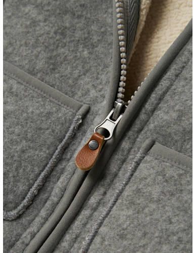 Name it BABY jas NBNMILY grijs Jongens Polyester Capuchon Effen 56 - Foto 2