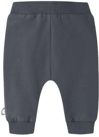NAME IT BABY joggingbroek met borduursels en print donkerblauw Jongens Sweat - Foto 3