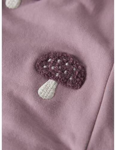 NAME IT BABY joggingbroek met borduursels en print oudroze Meisjes Stretchkatoen - Foto 2