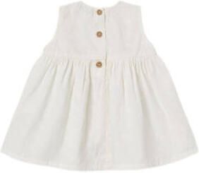 Name it BABY jurk NBFDELANA wit Meisjes Katoen Ronde hals Effen 56