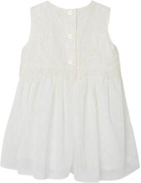 Name it BABY jurk NBFNIKOL wit Meisjes Polyester Ronde hals Effen 56