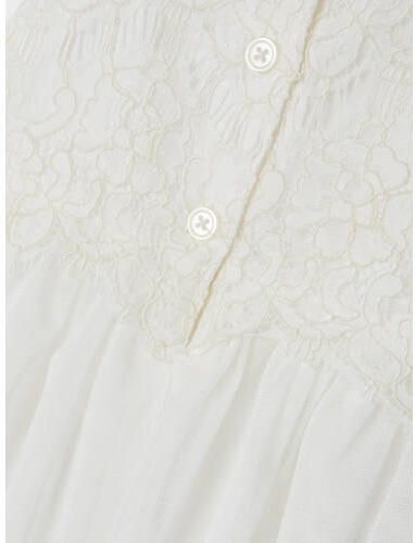 Name it BABY jurk NBFNIKOL wit Meisjes Polyester Ronde hals Effen 56 - Foto 2
