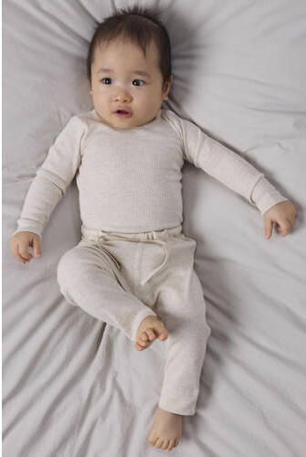 NAME IT BABY katoenen babybroek beige Stretchkatoen Effen - Foto 2
