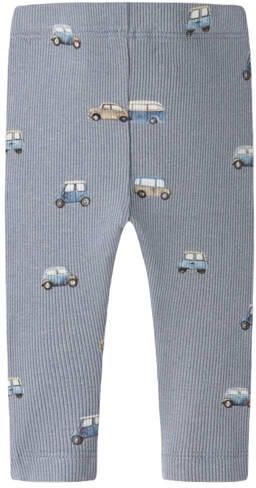 NAME IT BABY katoenen babybroek met print lichtblauw Jongens Stretchkatoen - Foto 2
