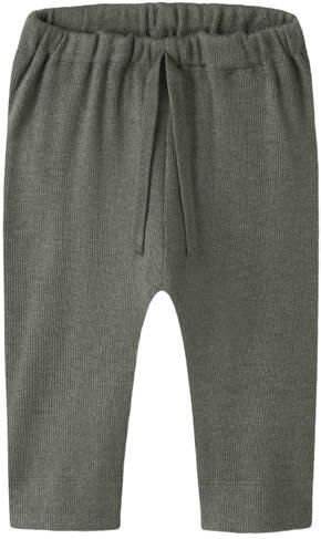 NAME IT BABY katoenen babybroek olijfgroen Stretchkatoen