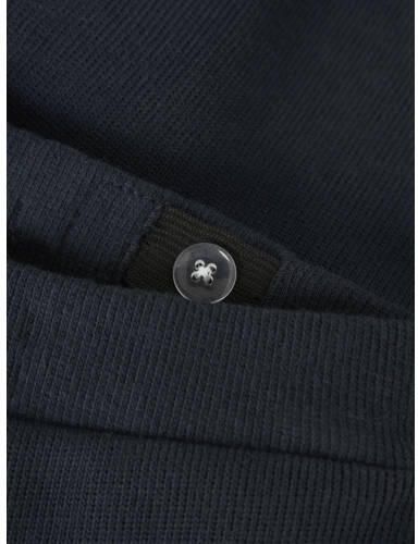 NAME IT BABY katoenen regular fit baby joggingbroek donkerblauw Effen - Foto 2