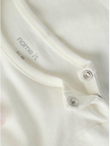 NAME IT BABY katoenen regular fit longsleeve met print wit Printopdruk - Foto 2