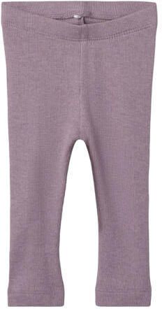 NAME IT BABY legging NBNKAB lila Paars Stretchkatoen - Foto 3