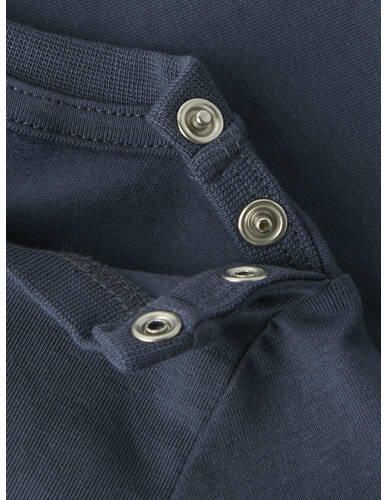 NAME IT BABY longsleeve met tekst donkerblauw Jongens Stretchkatoen Ronde hals - Foto 2