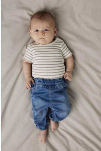 NAME IT BABY loose fit jeans medium blue denim Blauw Meisjes Lyocell All over print - Foto 6